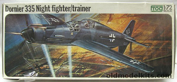 Frog 1/72 Dornier Do-335A-6 Arrow - Night Fighter or A-12 Trainer - Luftwaffe or RAF Captured, F235 plastic model kit